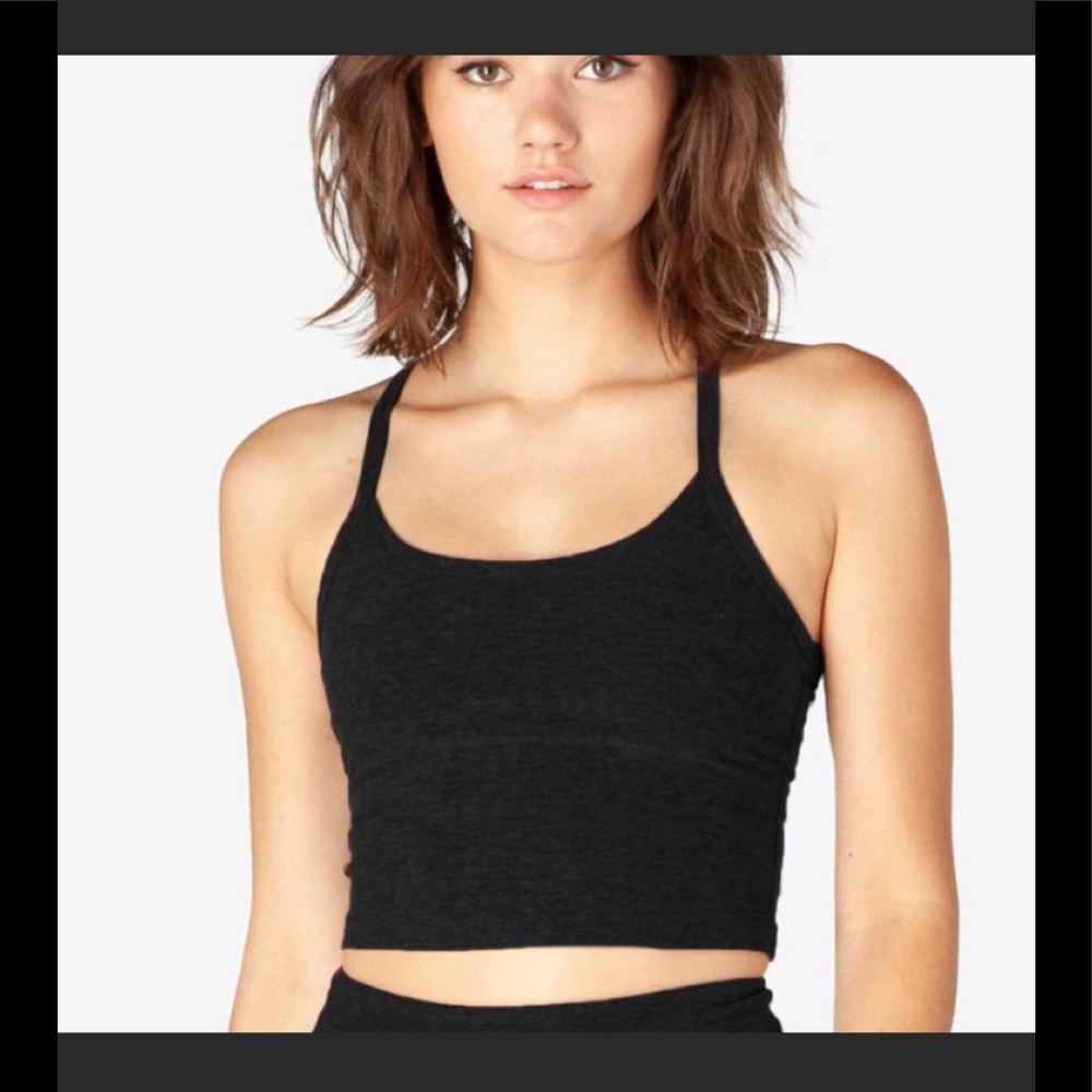 Beyond yoga spacedye slim racer back cropp…